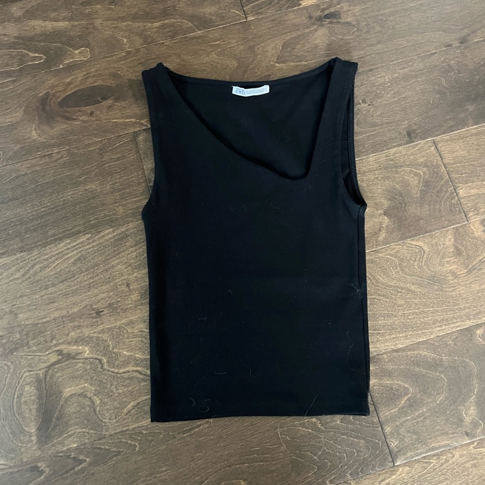 Zara Asymmetrical Neckline Top